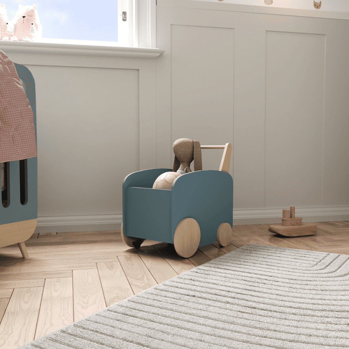 Chariot de rangement à roulettes L49,8 cm - FIRMIANA - Calicosy