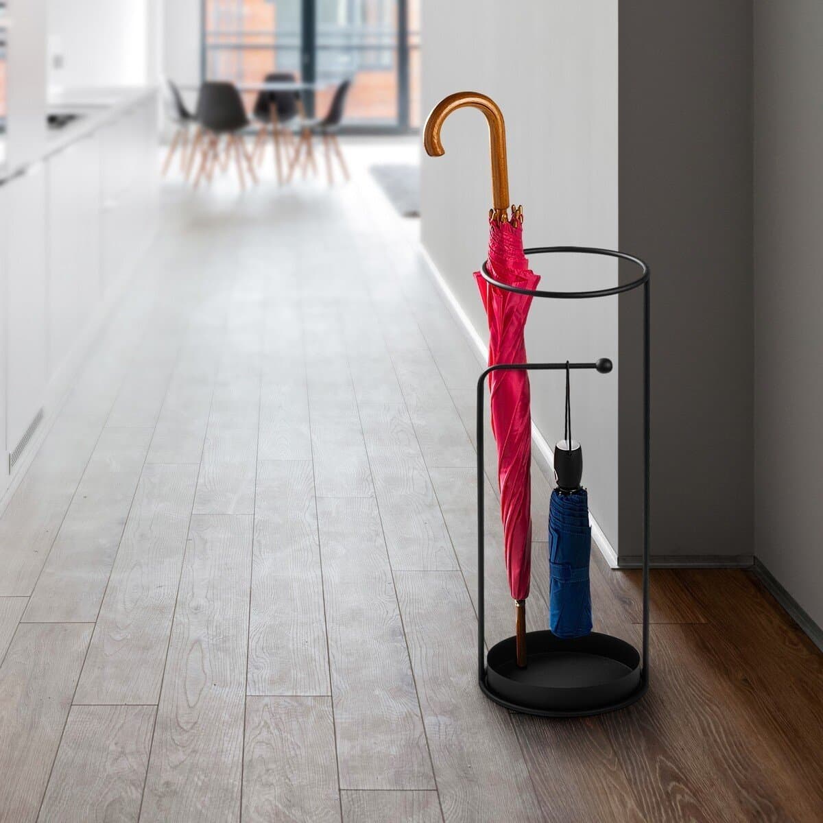 Porte parapluie en métal noir H60 cm - Calicosy