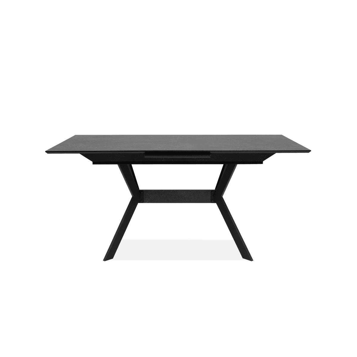 Table Ă manger extensible de 160 Ă 200 cm effet ardoise HARO - Panneaux de particules - Calicosy