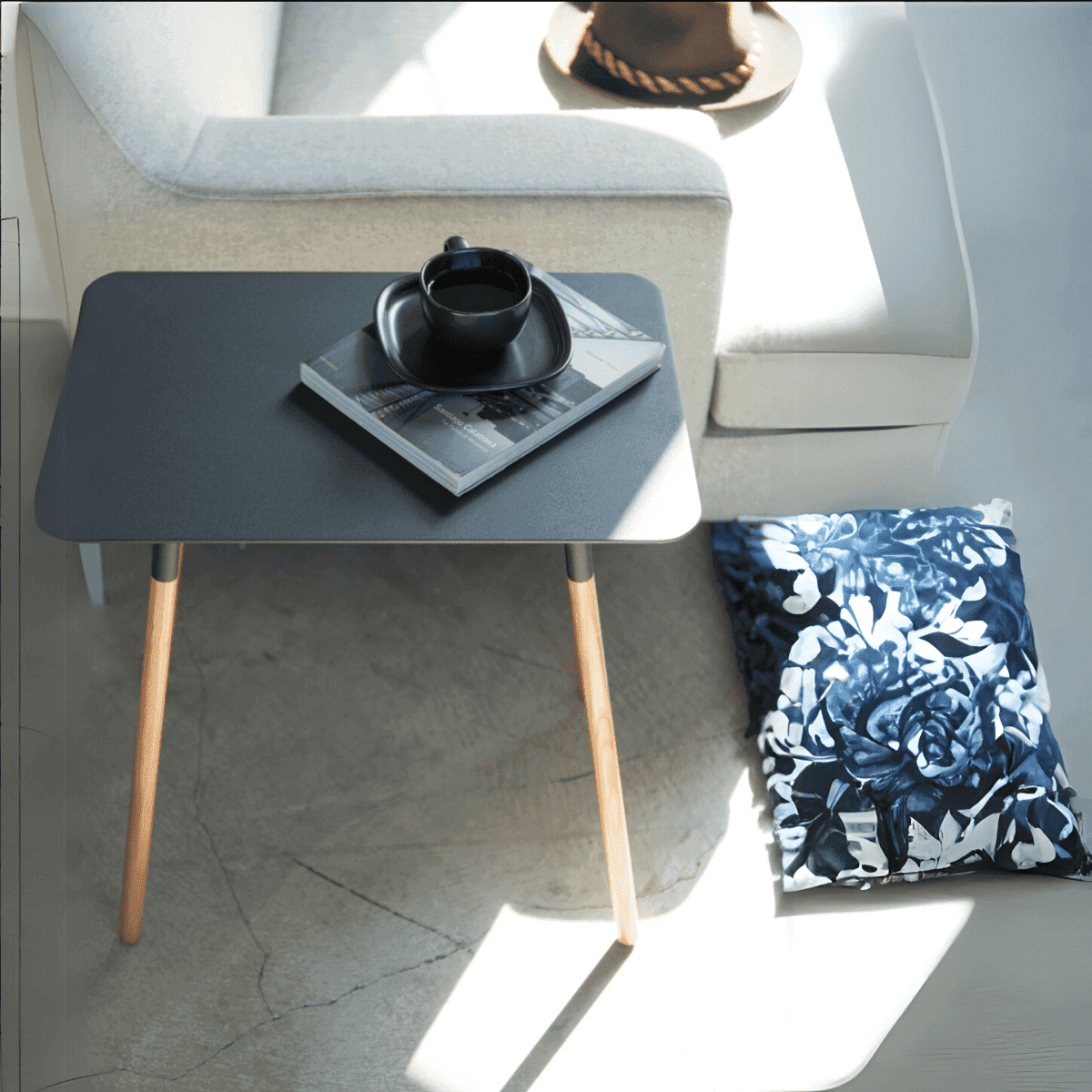 Table d'appoint rectangulaire L45 cm - PLAIN - Calicosy