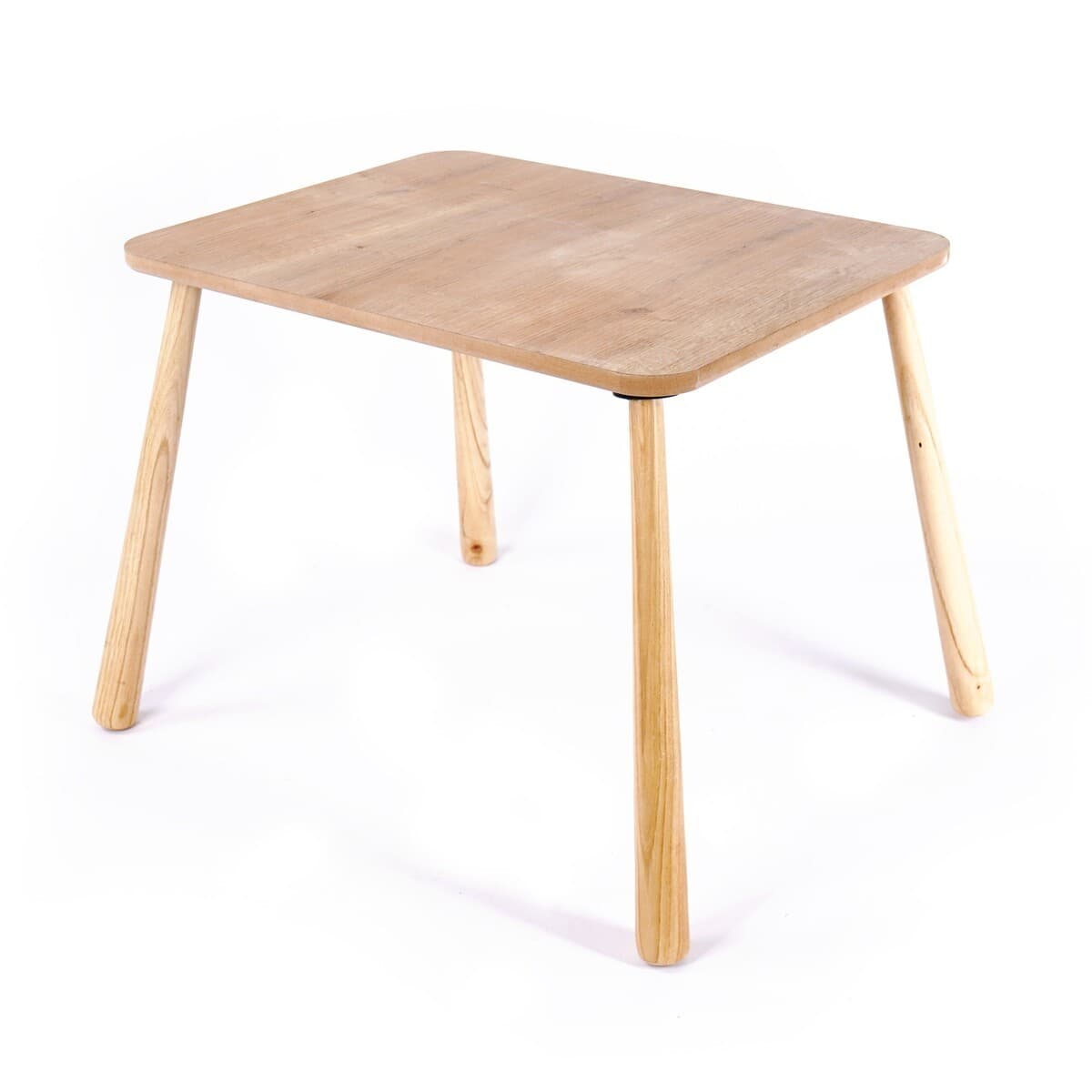 Table pour enfant avec pieds en bois massif L60 cm - MAEL - MDF - Calicosy