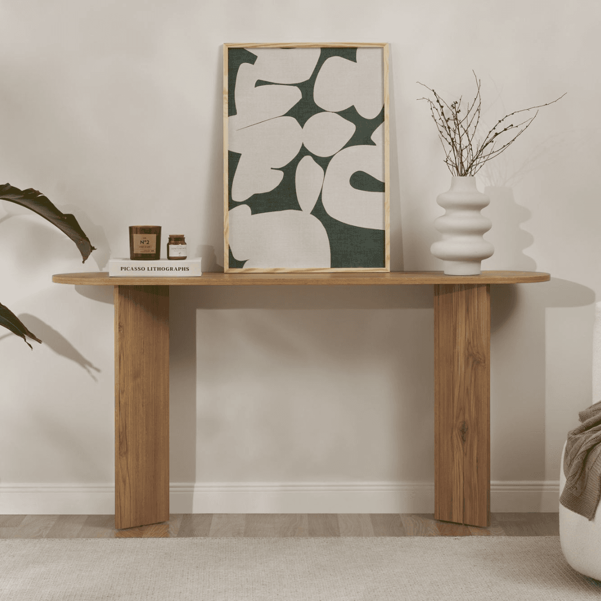 Console avec deux pieds L150 cm - SIRA - Calicosy