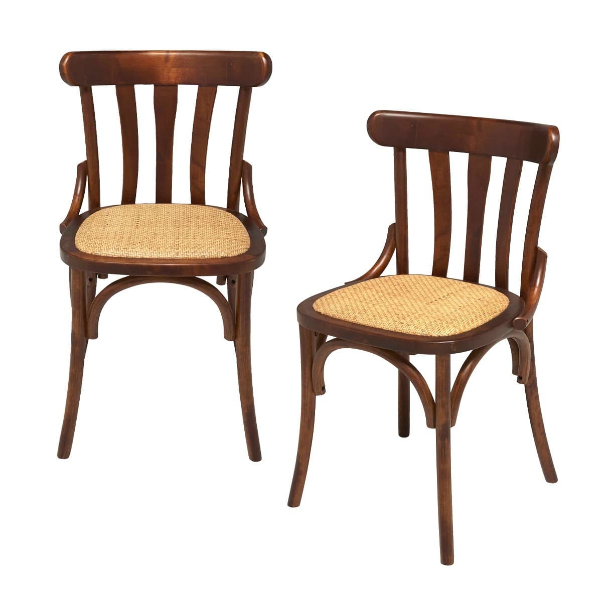 Lot de 2 Chaises en bouleau massif ESTAMINET - Bois massif - Calicosy
