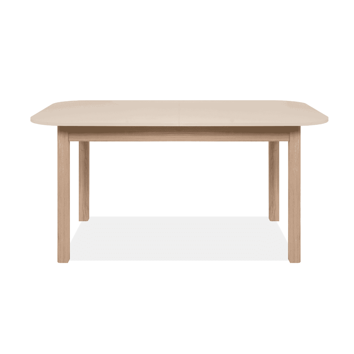 Table extensible de 160 Ă 200 cm effet chĂȘne et cachemire - SIENA - Panneaux de particules - Calicosy