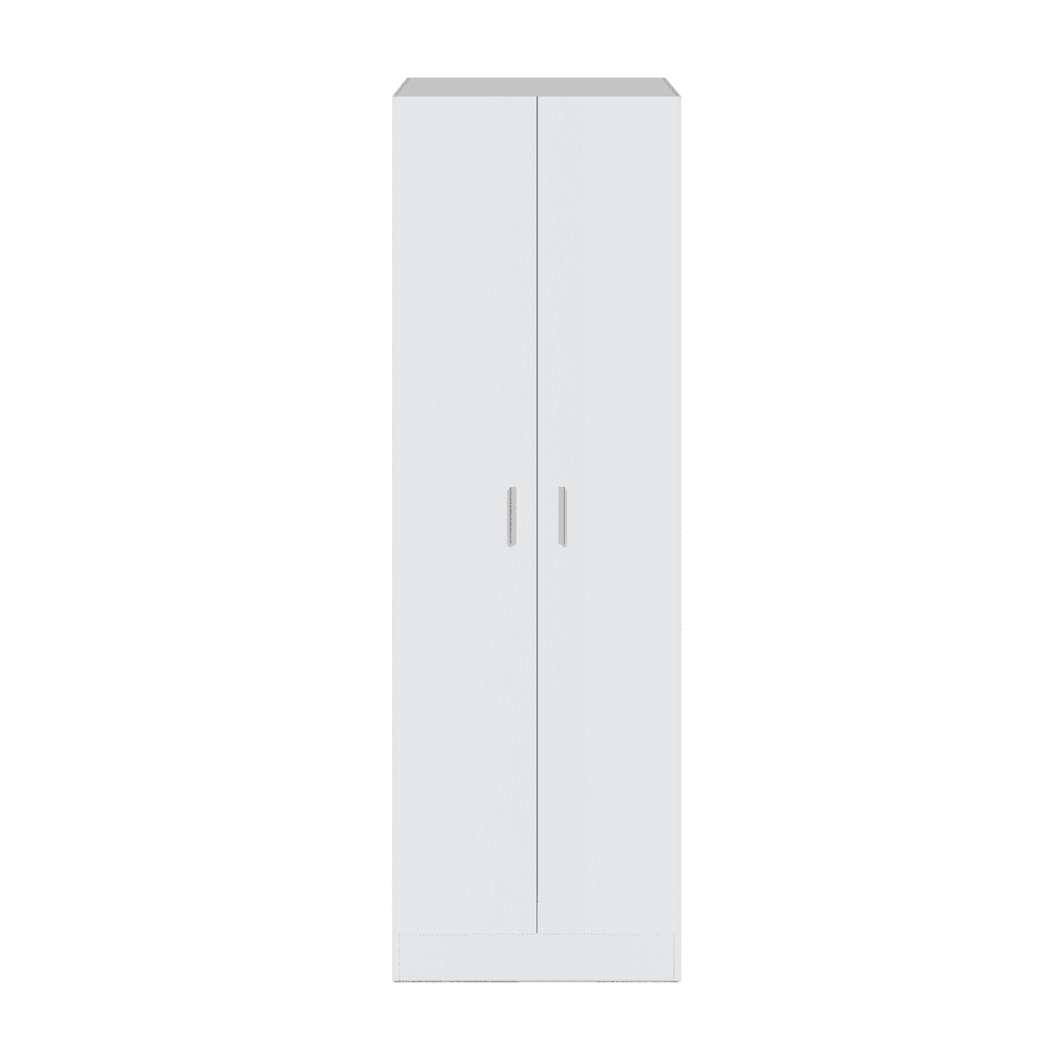 Armoire de rangement 2 portes blanc L58 cm - SAVIO - Panneaux de particules - Calicosy