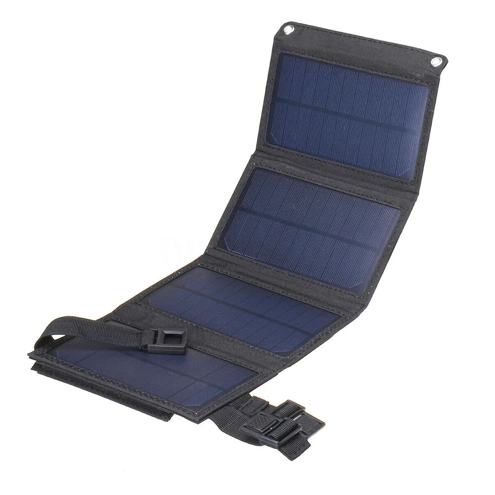Chargeur panneau solaire pliant Portable (Couleur: Noir)