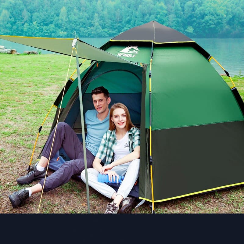 Tente portable familiale (Couleur: Vert)