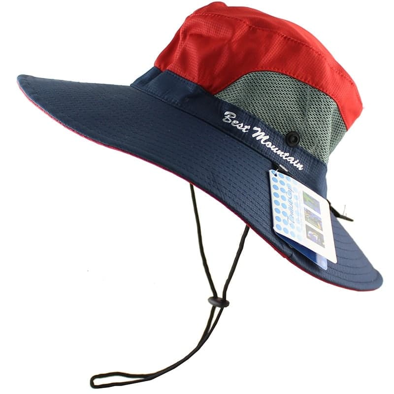 Chapeau de randonné étanche anti-UV (Couleur: Rouge)