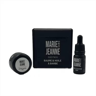 Coffret baume et huile à barbe - Soin de la barbe - 150mg CBD - MARIE SANS JEANNE Boisée (oud)