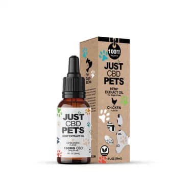 ANIMAUX - Huile de CBD au poulet - JUSTCBD 500mg