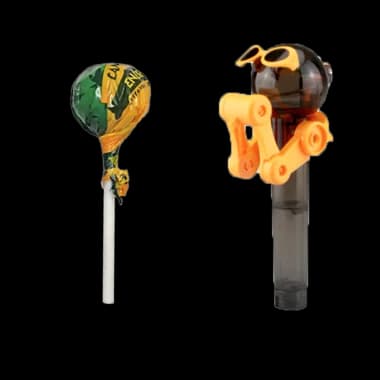 Pack 10 Sucettes au chanvre + porte sucette offert - CANNABIDIOLPARADISE Energie Porte-sucette noir