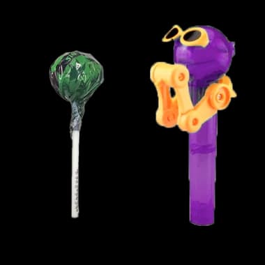 Pack 10 Sucettes au chanvre + porte sucette offert - CANNABIDIOLPARADISE Cola Porte-sucette Violet