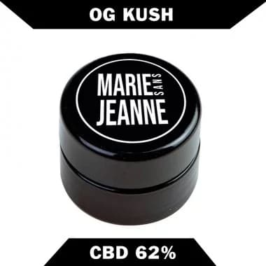 Concentré de cire CBD - Marie sans Jeanne - 62% CBD OG Kush