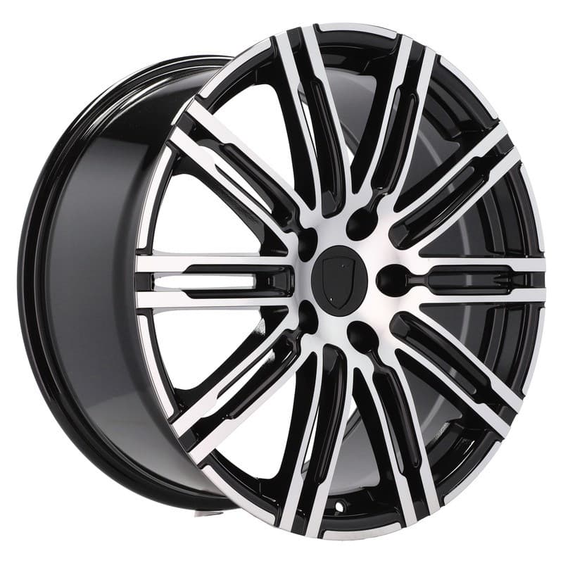 4 jantes 10.0 21 5x130 design porsche noir brillant