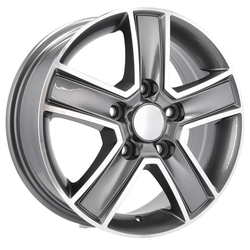 4 jantes 6.5 16 5x114.3 design renault gris brillant