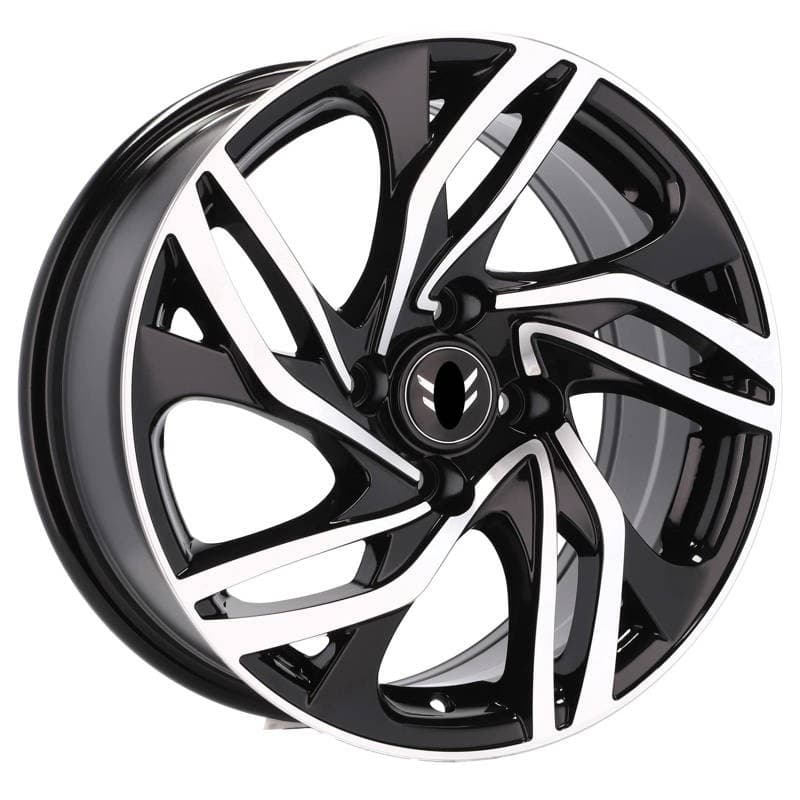 4 jantes 7.0 16 4x108 design citroen noir brillant