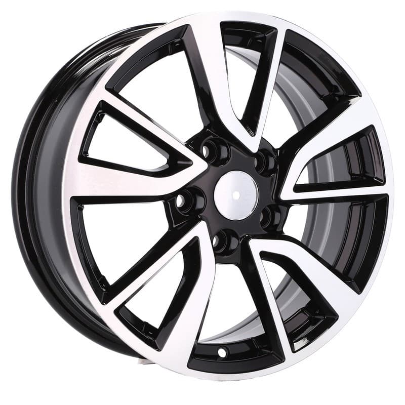 4 jantes 7.0 17 5x114.3 design nissan noir brillant