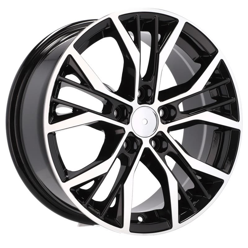 4 jantes 8.0 18 5x112 design volkswagen noir brillant