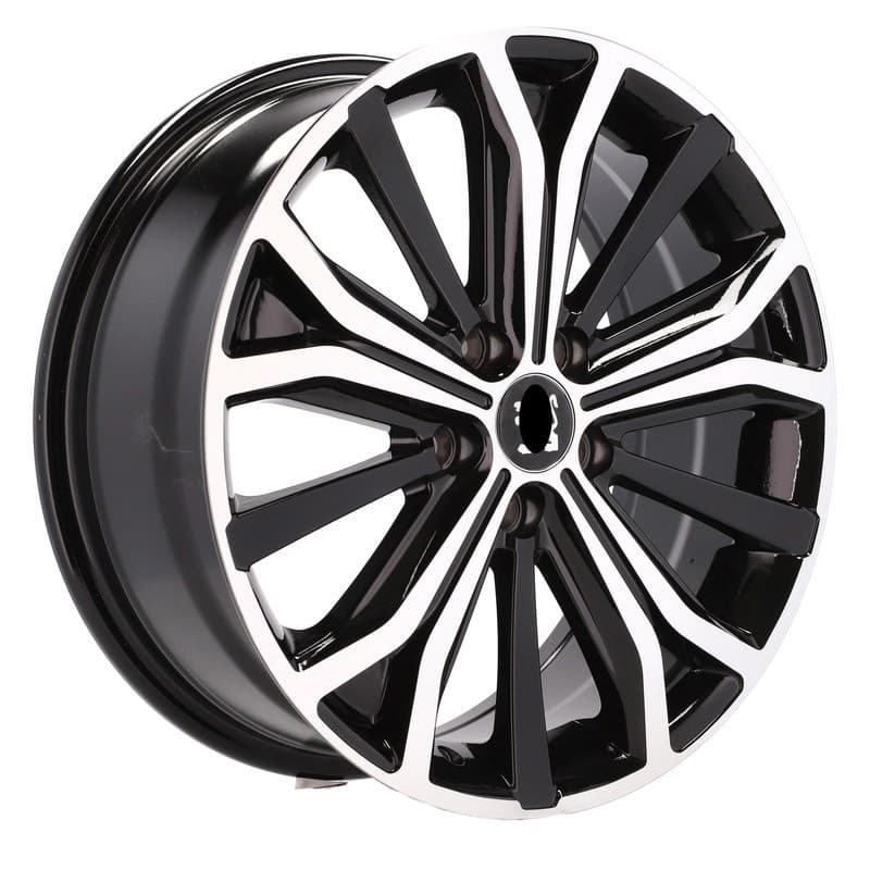 4 jantes 7.0 17 5x108 design peugeot noir brillant