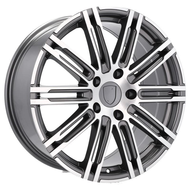 4 jantes 9.0 21 5x112 design porsche gris brillant