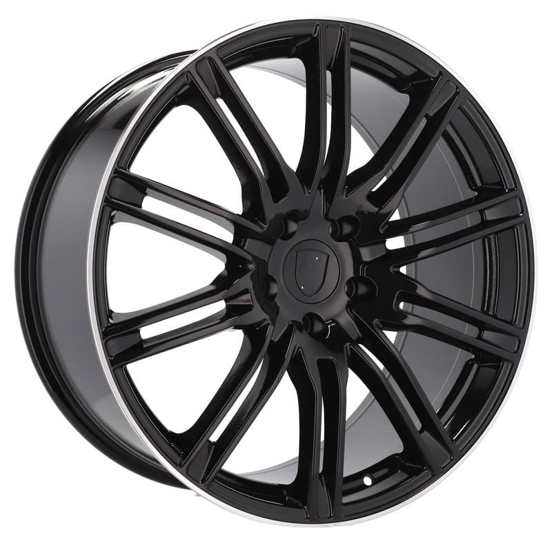 4 jantes 8.0 18 5x130 design porsche noir brillant