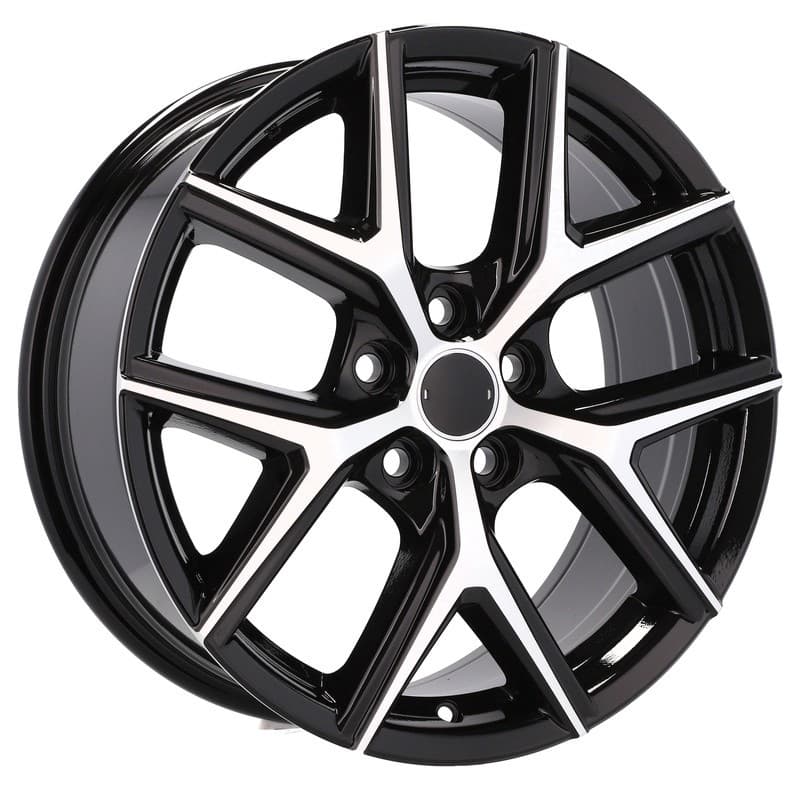 4 jantes 7.5 18 5x114.3 design toyota noir brillant