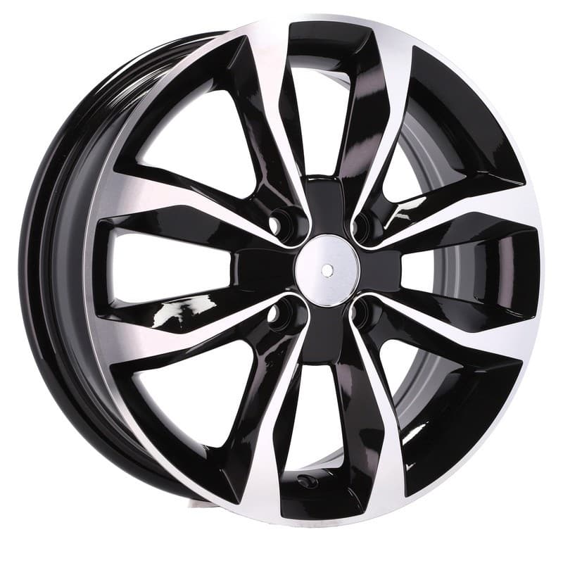 4 jantes 6.0 15 4x100 design nissan noir brillant
