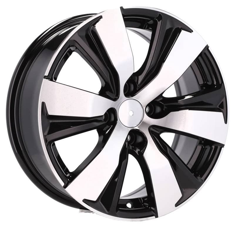 4 jantes 6.5 16 4x108 design peugeot noir brillant