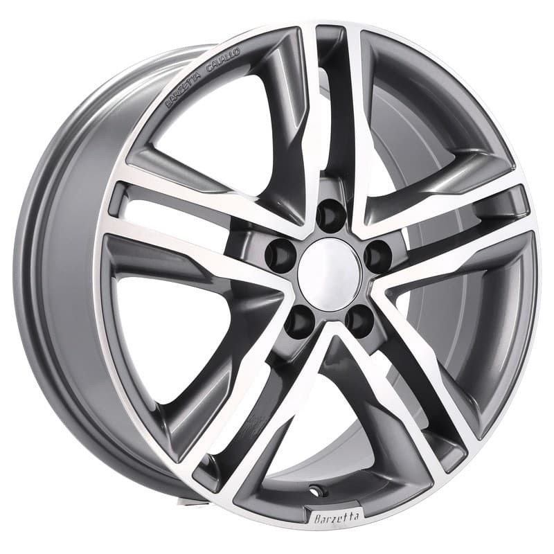 4 jantes 7.5 17 5x120 design volkswagen gris brillant