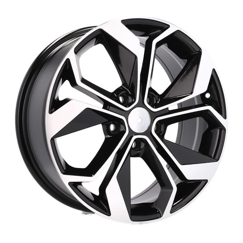4 jantes 7.0 17 5x114.3 design renault noir brillant