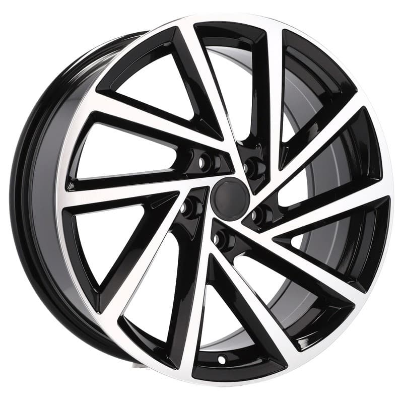 4 jantes 7.5 18 5x112 design volkswagen noir brillant