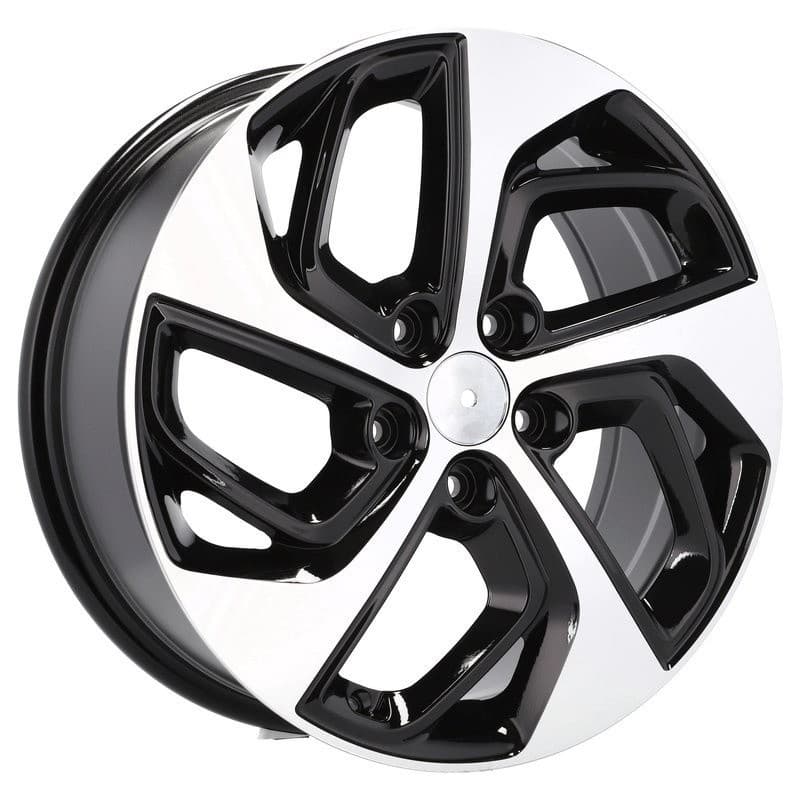 4 jantes 7.5 19 5x114.3 design hyundai noir brillant