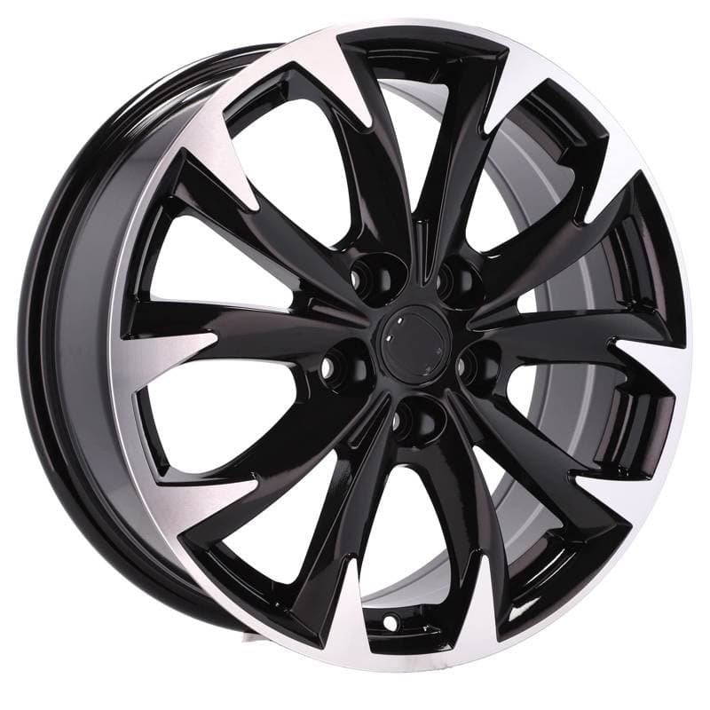 4 jantes 7.0 19 5x114.3 design mazda noir brillant