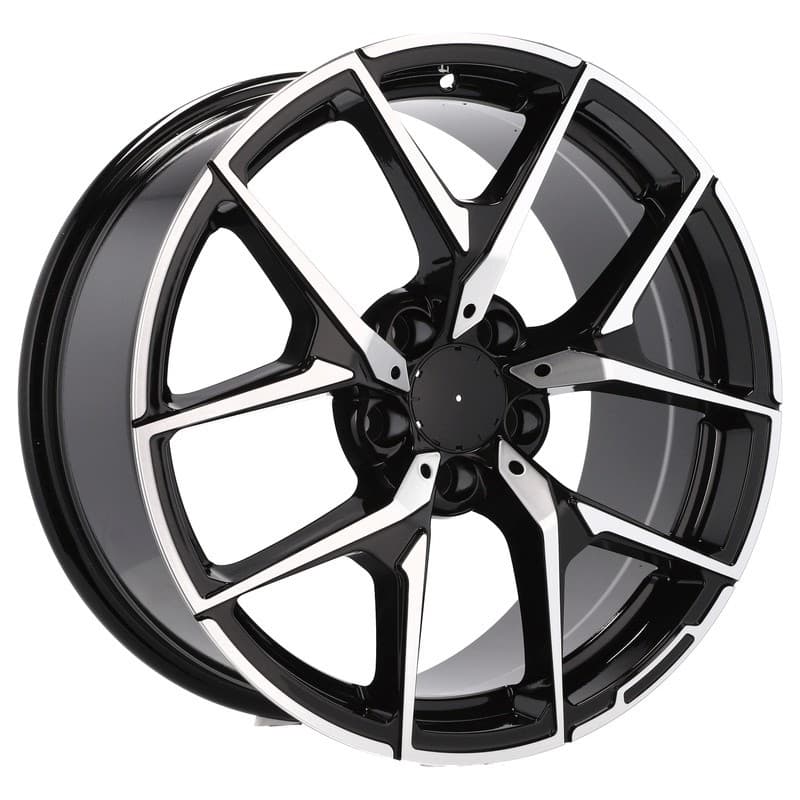 4 jantes 8.0 17 5x112 design mercedes noir brillant