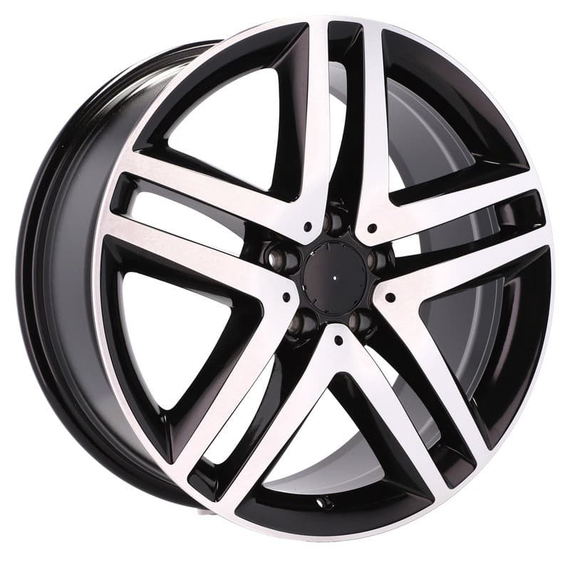 4 jantes 8.0 19 5x112 design mercedes noir brillant