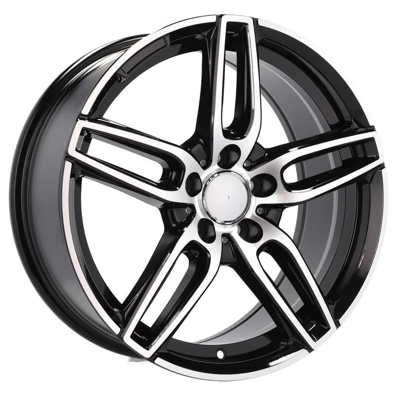 4 jantes 8.0 18 5x112 design mercedes noir brillant