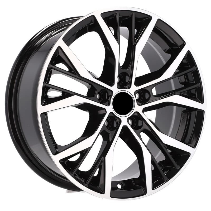4 jantes 7.0 16 5x112 design volkswagen noir brillant