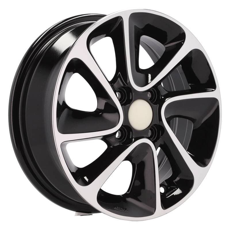 4 jantes 5.0 14 4x100 design hyundai noir brillant