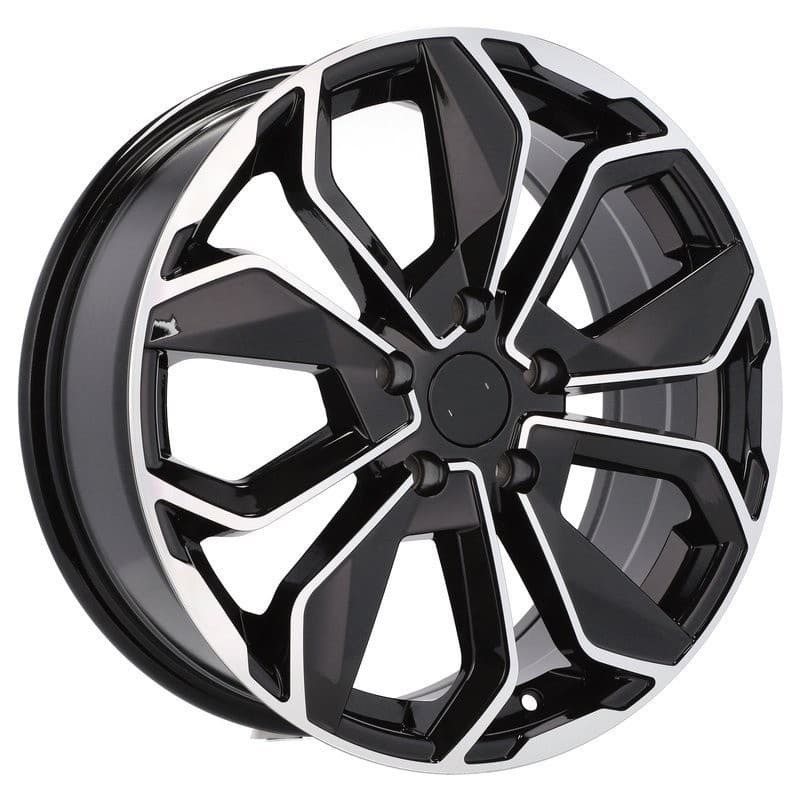 4 jantes 7.0 17 5x114.3 design renault noir brillant