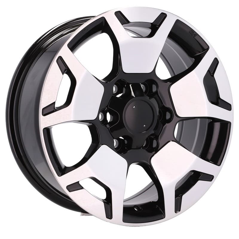 4 jantes 7.5 18 6x139.7 design toyota noir brillant