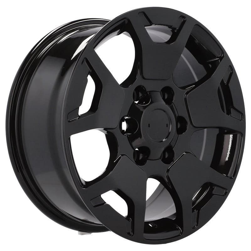 4 jantes 7.5 17 6x139.7 design toyota noir brillant