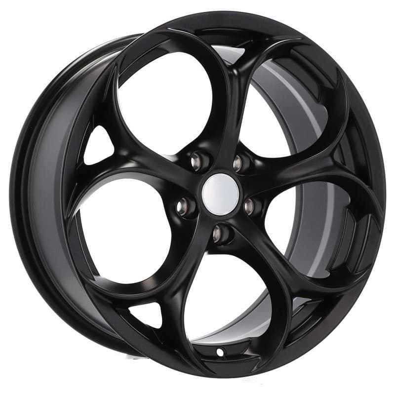 4 jantes 8.0 19 5x110 design alfa romeo noir brillant