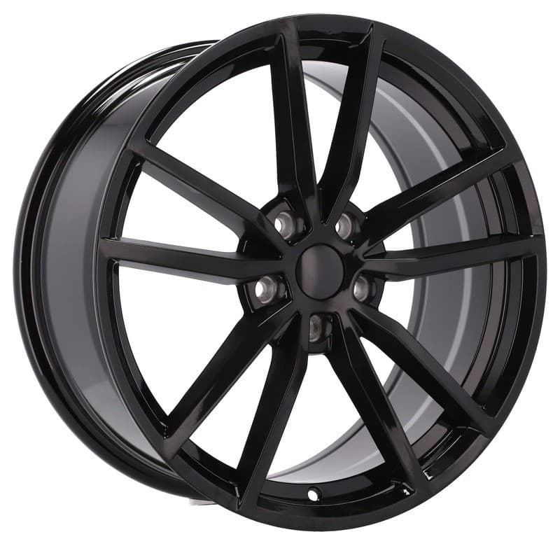 4 jantes 8.0 19 5x112 design volkswagen noir brillant