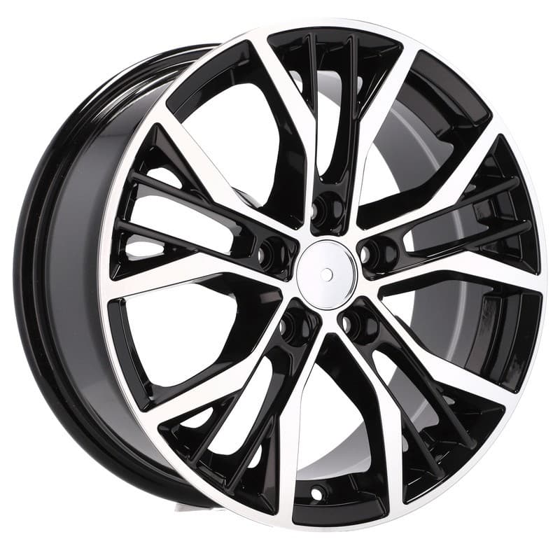 4 jantes 7.0 16 5x100 design volkswagen noir brillant