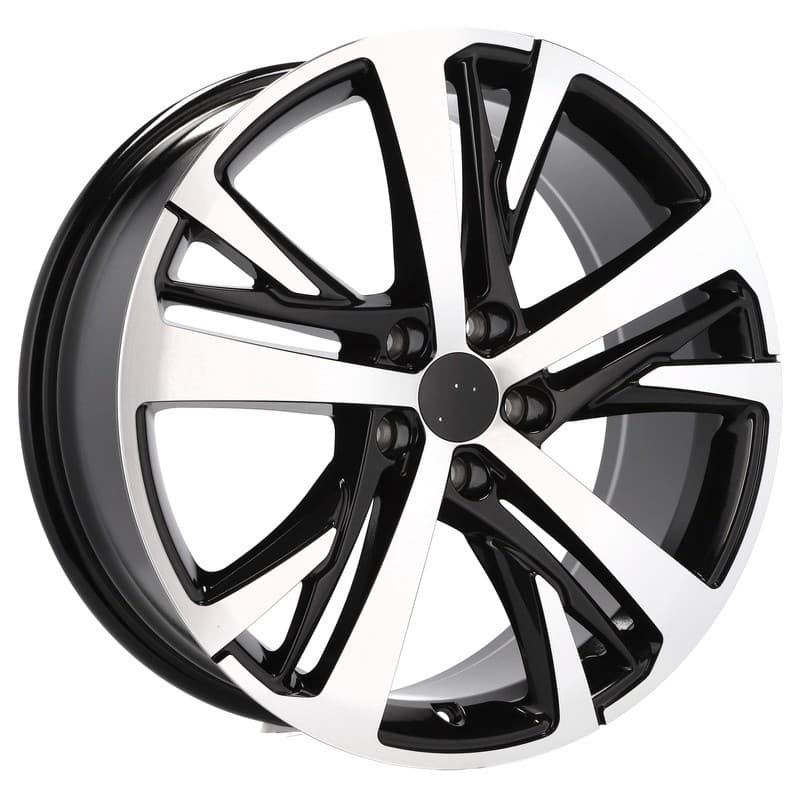4 jantes 7.5 18 5x108 design peugeot noir brillant