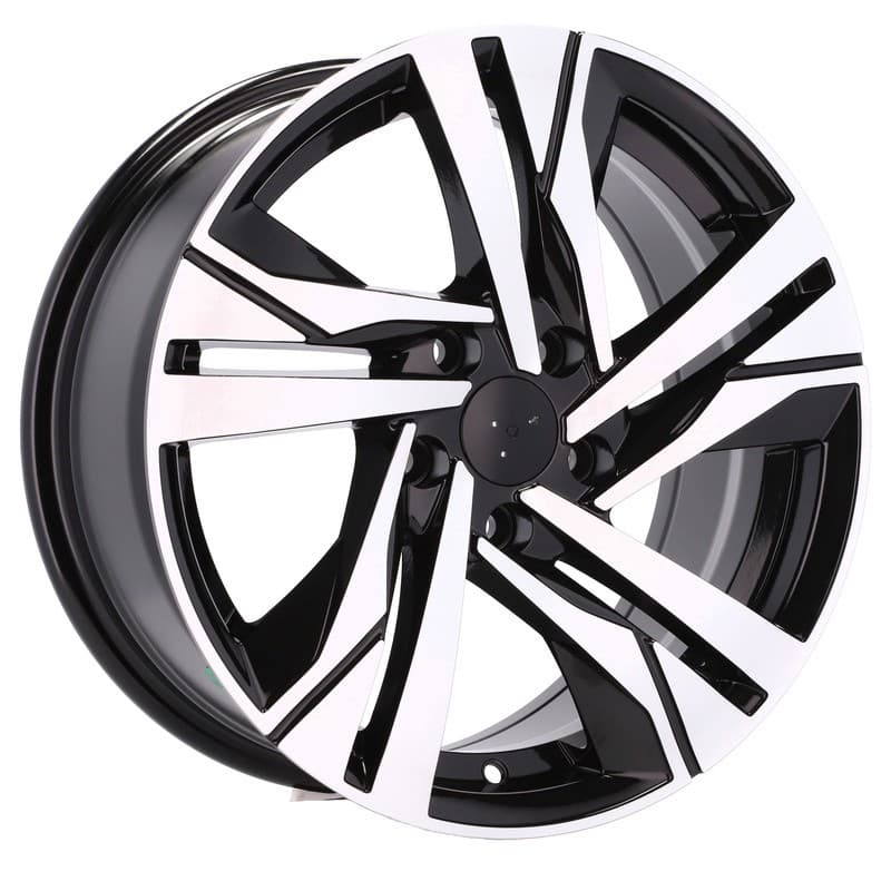 4 jantes 7.0 16 5x108 design peugeot noir brillant