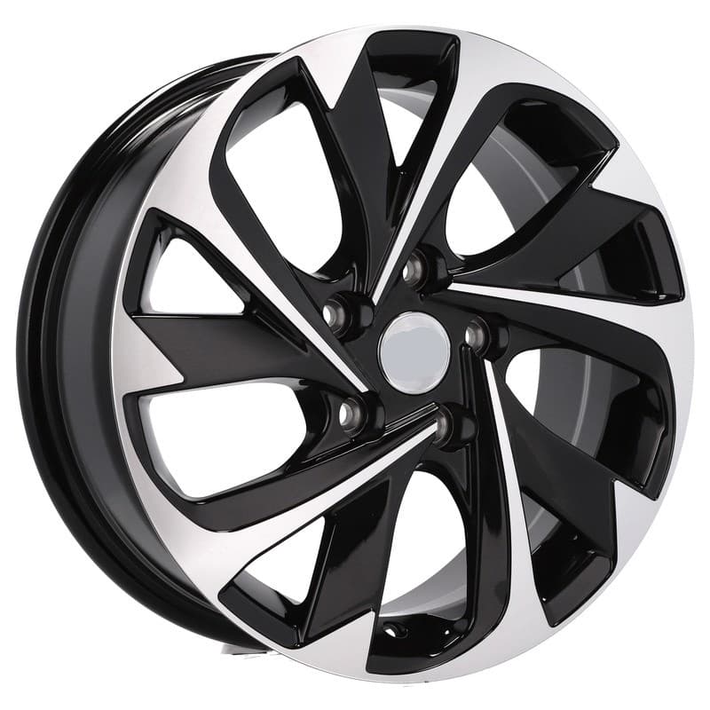 4 jantes 7.0 17 5x114.3 design toyota noir brillant
