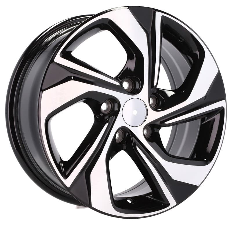 4 jantes 7.0 16 5x114.3 design honda noir brillant