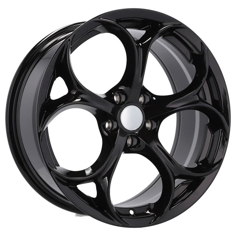 4 jantes 8.0 19 5x110 design alfa romeo noir brillant