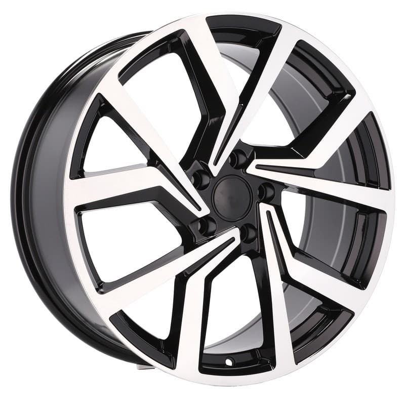 4 jantes 7.5 17 5x112 design volkswagen noir brillant